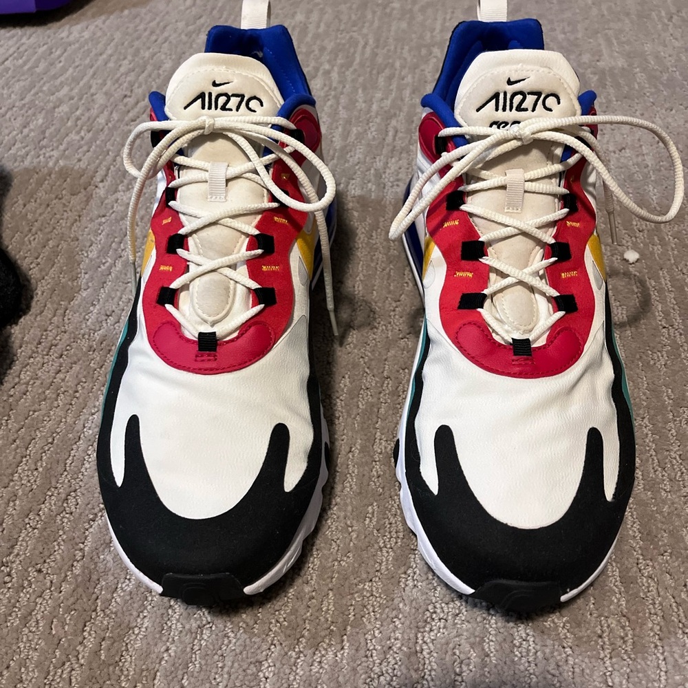 Nike Air Max 270 React Multi Color Sneakers Men’s Size 14